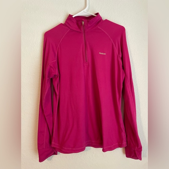 Reebok Fuchsia Half-Zip Pull Over size XL - Picture 5 of 7